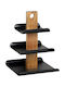 Kesper Servierplatte aus Holz 24,5 x 24 x 34 cm