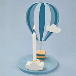 Jabadabado Ξύλινη Βάση Κεράκι Balloon Blue