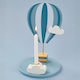 Jabadabado Ξύλινη Βάση Κεράκι Balloon Blue