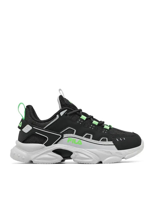 FILA Memory Spinel 3 Lace Παιδικά Sneakers Μαύρα
