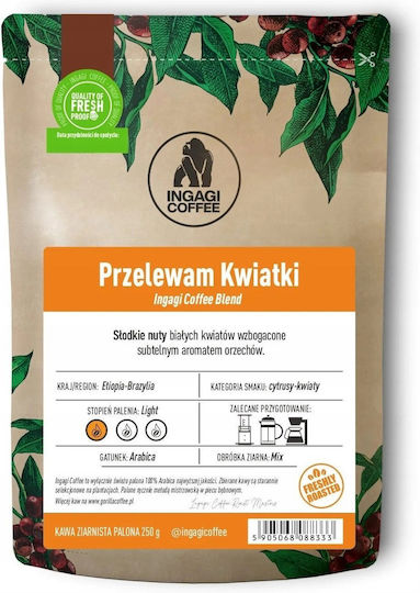 Ingagi Coffee Καφές Φίλτρου Arabica σε Κόκκους 250gr