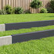 Garden Fence Post Caps 10 Pcs 100 x 6 x 15 cm Steel Anthracite 8012953 Anthracite