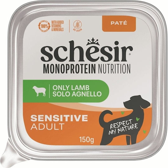 Schesir Nasses Hundefutter mit Lamm 150 g