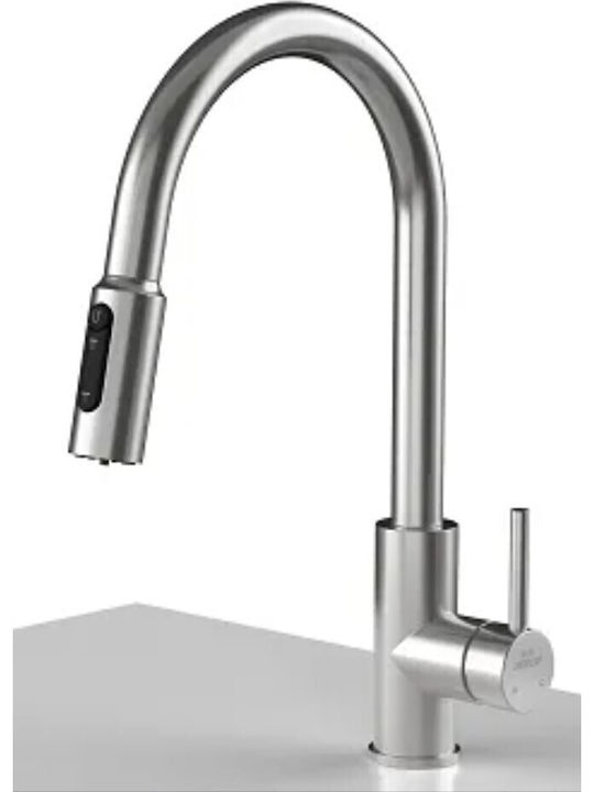 Higold Silver Counter-Mounted Kitchen Faucet