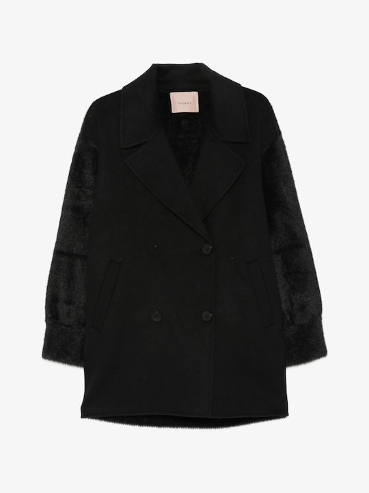 Twinset Damenmantel Schwarz