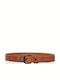 Men's Artificial Leather Belt Brown