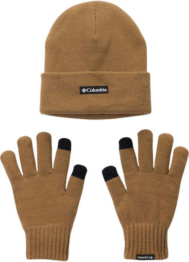 Unisex Knit Beanie in Brown