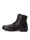 Black Leather Men's Boots