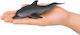 Leantoys Realistic Soft Rubber Dolphin Figure TPR Dark Grey 17.5 Cm