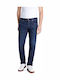 Grover Мъжки Дънков Панталон Relaxed Straight Fit Син