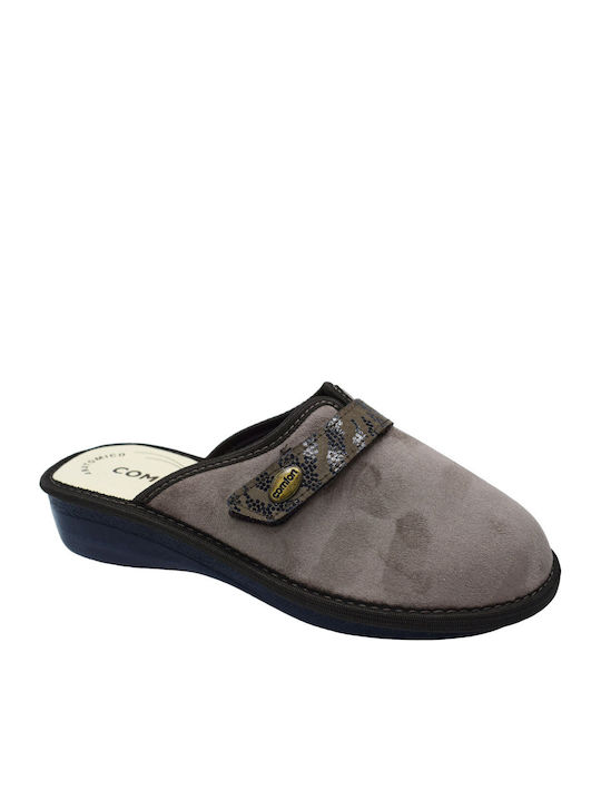 Anatomische Damen-Lederclogs Hausschuhe Braun