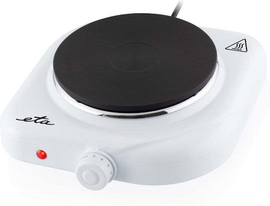 ETA Single White Enamel Countertop Burner