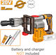 Ingco CDBLI20358 Ciocan Roto-Perforator cu Acumulator, Fără Perii (Brushless), 20 V, Solo, cu Prindere HEX