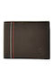 Braune Herrenlederbrieftasche mit RFID