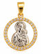 Atofio Kosmima Children’s Charm with the Virgin Mary in 9K Gold PAPD150-K9