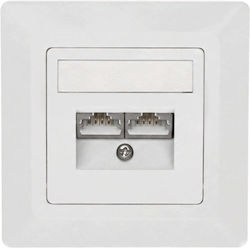 Solarix Τερματική Πρίζα Rj-45 Sx9-2-5e-stp-wh