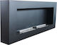 EcoHot Bio Comfort 03 Wall-Mounted Indoor Bioethanol Fireplace Black