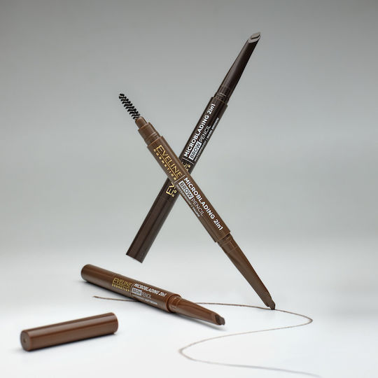 2-in-1 Wasserfester Augenbrauenstift 03 Dark