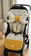 BabyValia Double-Sided Stroller Cover Yellow