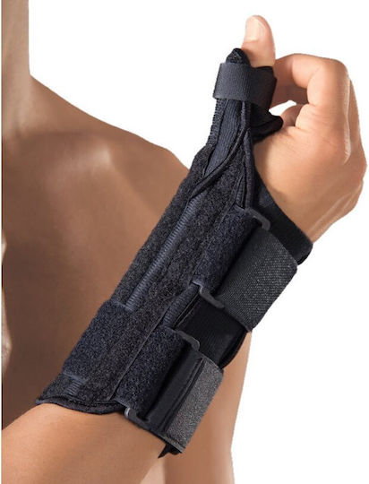 Anatomic Help Ортеза за китка за лява ръка с палец в черен цвят