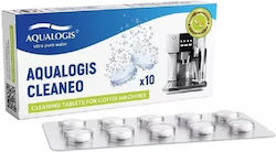 Aqualogis Cleaneo Ταμπλέτες Καθαρισμού Καφετιέρας Espresso 10τεμ