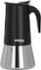 Kraft & Dele 12-Cup Stovetop Espresso Pot Inox Black