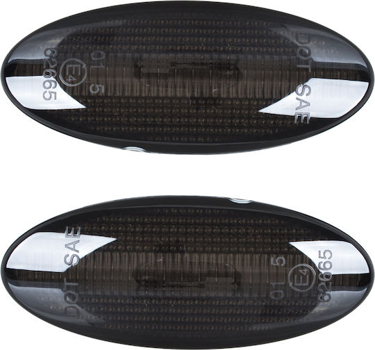Opel Vectra B 95-02 Dynamisches LED-Seitenblinker-Set, Getönt, 2 Stück