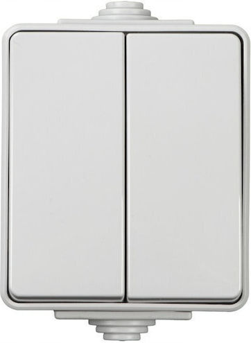 Kanlux Waterproof Recessed Frameless Wall Switch Grey