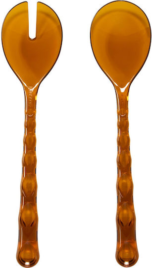 Guzzini 2-Piece Brown Vanity Serving Utensil Set