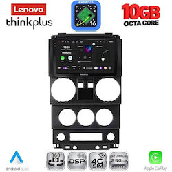 Lenovo Auto-Audiosystem für BMW X2 / X6 Jeep Wrangler 2006–2011 (Bluetooth/USB/WiFi/GPS/Apple CarPlay/Android Auto) mit 9-Zoll-Touchscreen