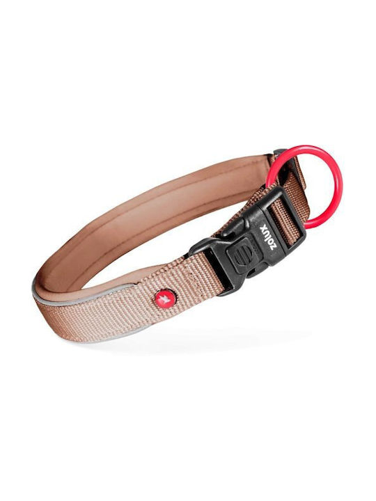 Zolux Zolux Premium Nylon Dog Collar 35-40 Cm/20 Mm S Mocha