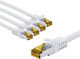 Goobay S/FTP Cat.6a (Gigabit) Καλώδιο Δικτύου Ethernet 2m Λευκό 5τμχ