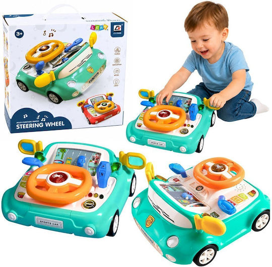 Lean Toys Driving Simulator Panel Car with Lights and Sounds for Ages 36+ Months