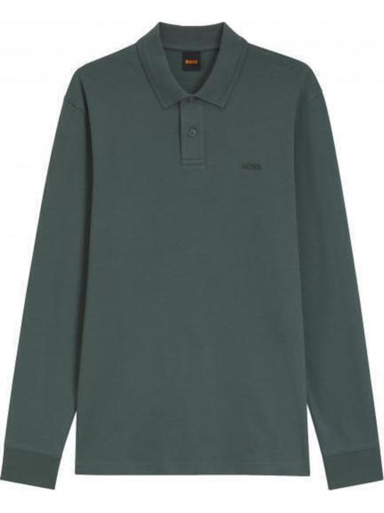 Boss Polo Μπλούζα Μακρυμάνικη Dark Green