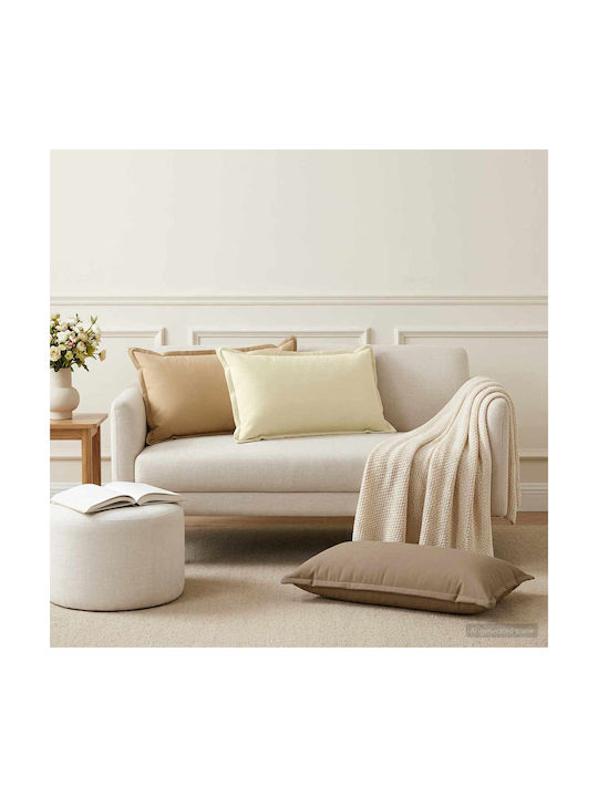vidaXL Pernă de Canapea Houten Taupe 40x80 cm