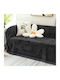 SpitiBazaar Chenille Dark Grey Throws Set 3 pcs