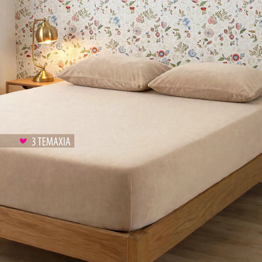 Cosy Life Super-Doppel-Bettlakenset 3-tlg. 160x230+30 cm mit Gummizug Beige Cosy Life Super-Doppel-Bettlakenset 3-tlg. 160x230+30 cm mit Gummizug Beige