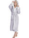 Premium Women's Hooded Bathrobe Purple