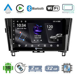 Vencore 3236-10006-0328b1 Android-15-Multimedia-Display 10,1" Px5s Octa-Core 2 GB/32 GB IPS-Frontblende CarPlay Android Auto 360°-Kamera-Unterstützung Nissan X-Trail 2014–2022 – Schwarz 3236-10006-0328b1