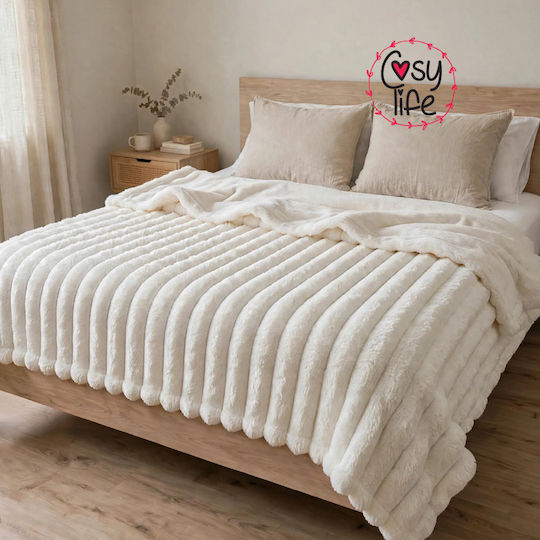 Cosy Life Super Double Sherpa Comforter 220x240 cm Ecru Cosy Life Super Double Sherpa Comforter 220x240 cm Ecru