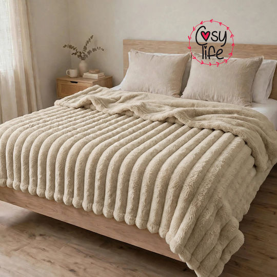 Cosy Life Single Sherpa Comforter 160x220 cm Beige Cosy Life Single Sherpa Comforter 160x220 cm Beige