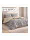 Saray Home Double Bed Quilt Set with Microfiber Filling 220x240 cm Bordeaux 180 GSM