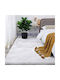 SpitiBazaar Modern Schlafzimmer-Teppichsets Weiß 3 Stück