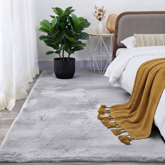 SpitiBazaar Modern Schlafzimmer-Teppichsets Grau Hell 3 Stück SpitiBazaar Modern Schlafzimmer-Teppichsets Grau Hell 3 Stück