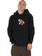 Dot Guy Front Hoodie Schwarz
