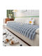 Ehome Set of Elastic Living Room Covers Light Grey 3 Pieces