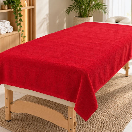 Prosop de corp pentru masaj 100x180 cm Roșu Greutate 500 g/m²