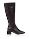 Damenstiefel mit Mittelhohem Absatz Braun