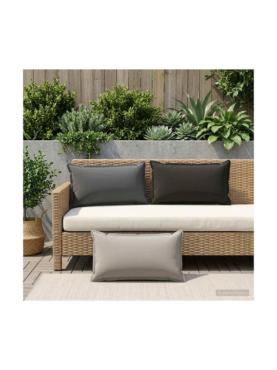vidaXL Μαξιλάρι Καναπέ Houten Μαύρο 40x80εκ.