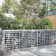 vidaXL Steel Gabion Basket for Garden Fencing 50x10x50 cm Silver